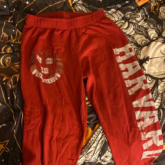 🌹Red harvard sweatpants🌹 - Picture 1 of 4